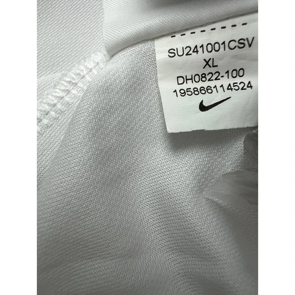 Nike Golf Polo Mens XL Dri-Fit Short Sleeve Athletic Shirt DH0822-100 White B17‎